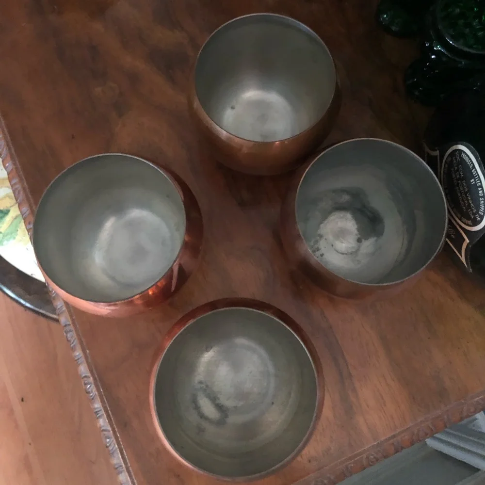 Vintage Copper Moscow Mule Cups